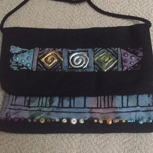 Art 2 Wear mini fabric block print bag. Cool! NWT!